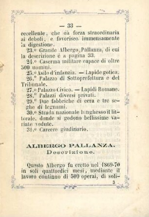 Albergo Pallanza; descrizione