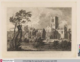 The South East View of Kirkstall Abbey, two miles from Leeds in Yorkshire