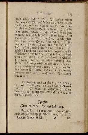 Jetzid. Eine orientalische Erzählung