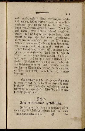 Jetzid. Eine orientalische Erzählung