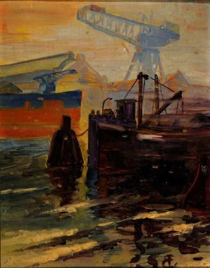 Kieler Hafen mit dem "Langen Heinrich"