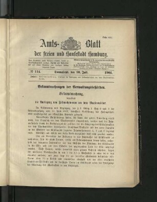 No. 114, 30. Juli 1904.