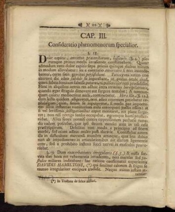 Cap. III. Consideratio phænomenorum specialior.