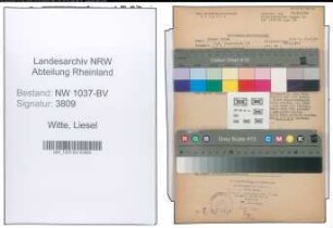 Entnazifizierung Liesel Witte , geb. 23.03.1913 ()