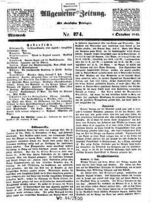 Allgemeine Zeitung. 1845, 10 - 12