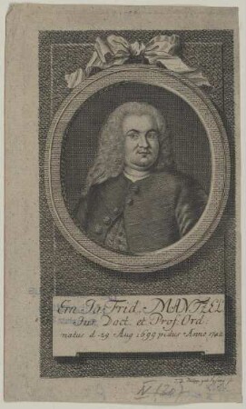 Bildnis des Ernst Johann Friedrich Mantzel