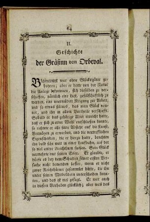 Geschichte der Gräfinn von Orbeval.