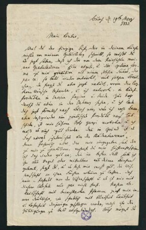 Brief 3: 19. März 1833