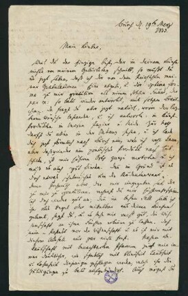 Brief 3: 19. März 1833