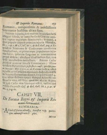 Caput VII. De Forma Regni & Imperii Romano-Germanici.
