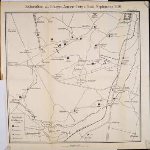 Dislocation des II. bayer. Armee-Corps Ende September 1870