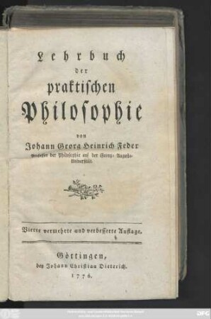 Lehrbuch der praktischen Philosophie