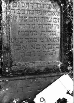 Grabstein 1036 (Detailaufnahme)