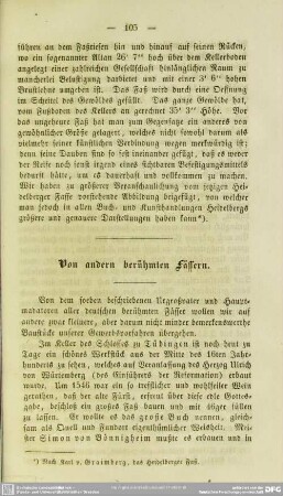 Von andern berühmten Fässern