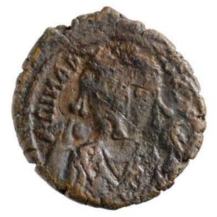 Münze, Halbfollis, 583 / 584