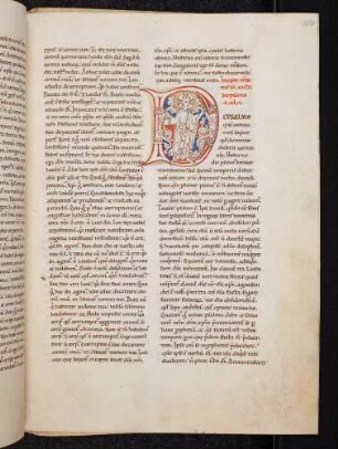 Bewohnte Initiale(de psalmo 141): D(e Psalmo): Christus