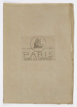 Paris sous la commune, Mappenumschlag der Folge "Paris sous la commune"