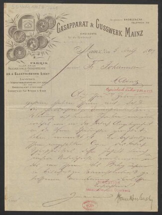 Brief an Friedrich Johannsen : 05.08.1897