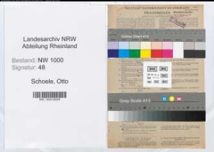 Entnazifizierung Otto Schoele, geb. 12.11.1892 (Verw.Angest.)