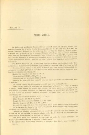 Bijlage IX. Proces verbaal