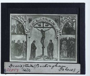 Duccio, Triptychon: Kreuzigung und andere Szenen (London RC RCIN 400095)