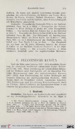 C. Byzantinische Kunst