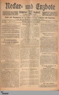 Neckar- und Enzbote : Besigheimer Tageszeitung : Kirchheimer Anzeiger : Amts- u. Anzeigeblatt für den Oberamtsbezirk Besigheim