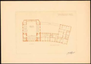 Evangelische Kirche am Lietzensee, Berlin-Charlottenburg: Grundriss I. und II. Obergeschoss 1:200