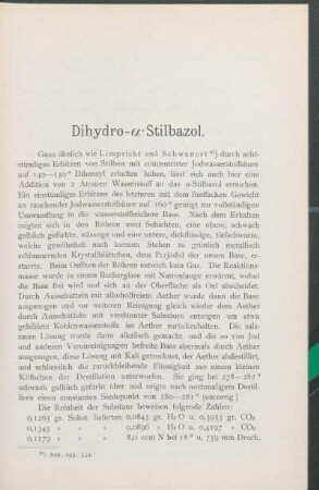 Dihydro-α-Stilbazol.