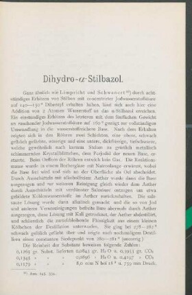 Dihydro-α-Stilbazol.