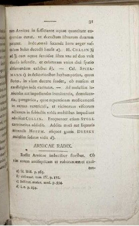 Arnicae Radix.