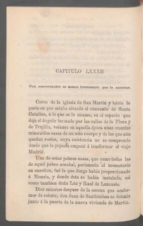 Capítulo LXXXII - Una conversación no ménos interesante que la anterior.