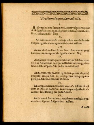 Problemata quaedam adiecta.