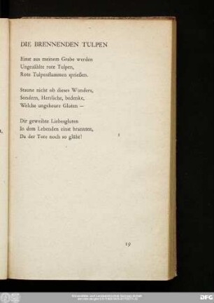 Die Brennenden Tulpen