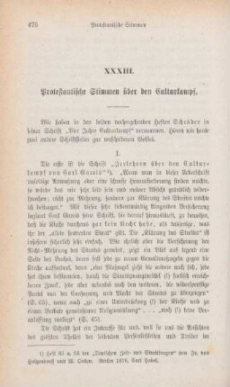 476-486 Protestantische Stimmen über den Culturkampf