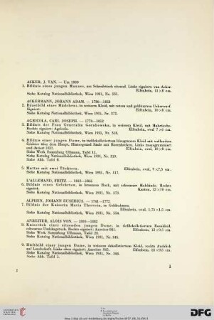 Miniaturen-Sammlung Prof. Dr. E. Ullmann, Wien (Nr. 1-391)