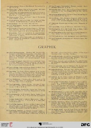 Graphik (Nr. 593-611)