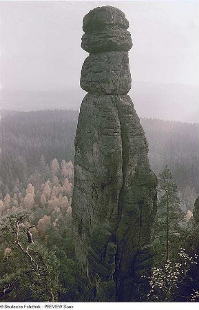 Sächsische Schweiz, Gebiet der Steine. Pfaffenstein, Barbarine