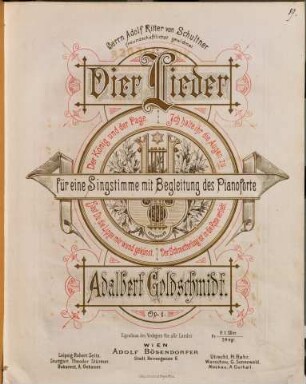 Vier Lieder : für eine Singstimme mit Begleitung des Pianoforte ; op. 23, 2. Klein Anna Kathrin'. - 1870. - Pl.Nr. E.W.F.358.L. - 3 S.