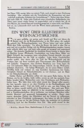 Ein Wort über illustrierte Weihnachtsbücher