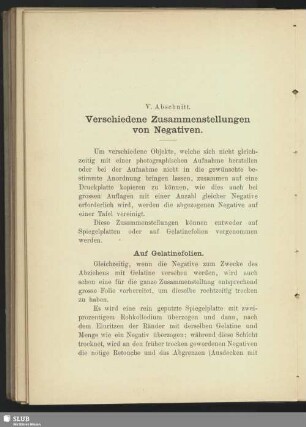 Verschiedene Zusammenstellungen von Negativen