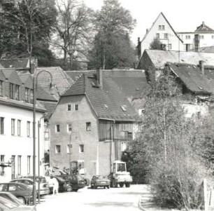 Colditz, Baderberg 7. Wohnhaus (1811). Rückansicht (von der Badergasse)