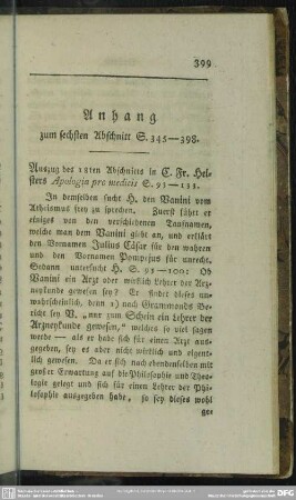 Anhang zum sechsten Abschnitt S. 345-398