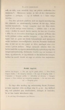 Andet kapitel