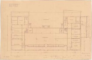 Fischer, Theodor; Bad Tölz (Bayern); Gewerbehalle - Grundriss EG
