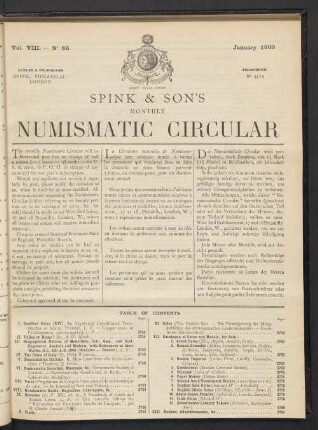 N° 86. January 1900