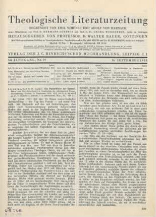 337-339 [Rezension] Jeremias, Joachim, Die Passahfeier der Samaritaner und ihre Bedeutung f. d. Verständnis der alttestamentl. Passahüberlieferung