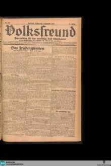 Der Volksfreund : Tageszeitung für das werktätige Volk Mittelbadens