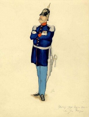 Uniformbild, Major der Infanterie der Schleswig-Holsteinischen Armee