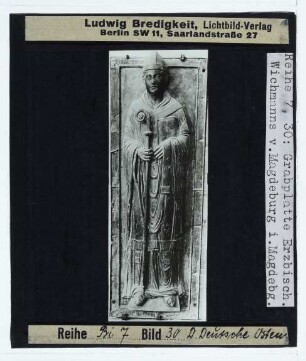 Magdeburg, Dom, Grabplatte von Erzbischof Wichmann